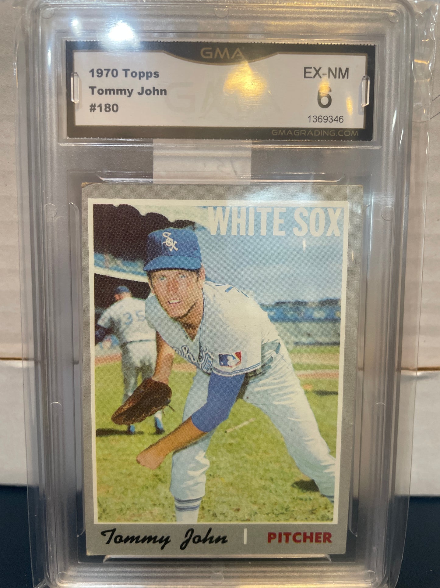 1970 Topps Tommy John #180 GMA 6