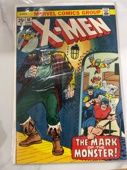 X-Men vol. 1 #88  vs. Frankenstein's Monster