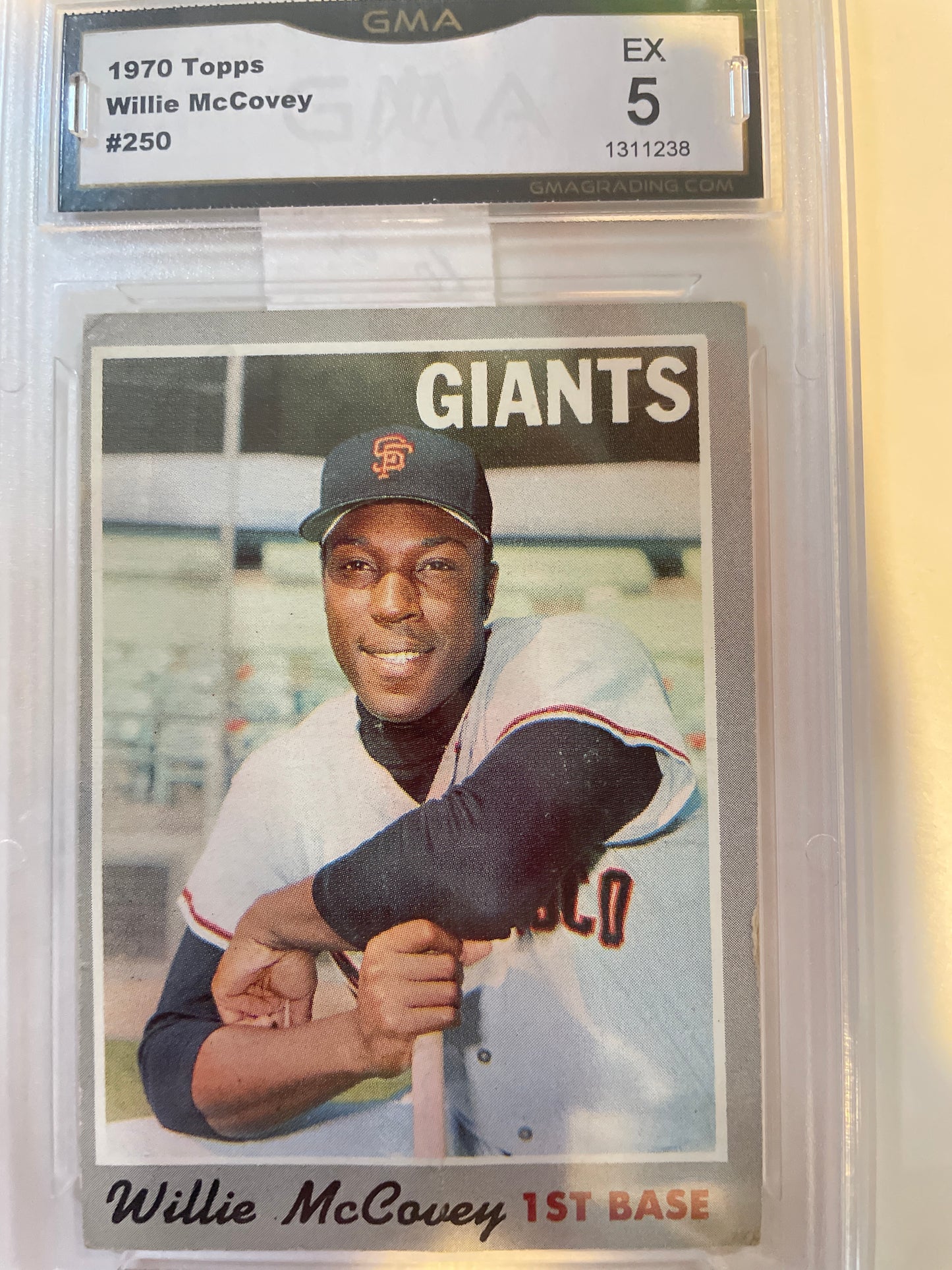 1970 Topps Willie McCovey #250 GMA 5