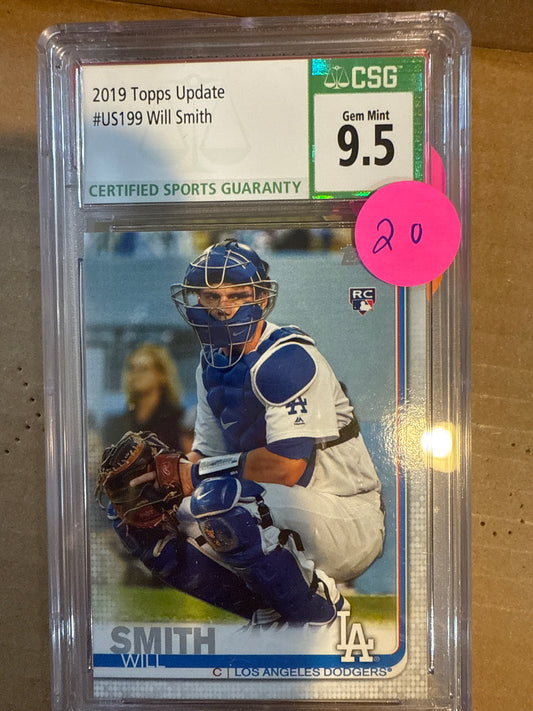 2019 Topps Update #US199 Will Smith CSG 9.5