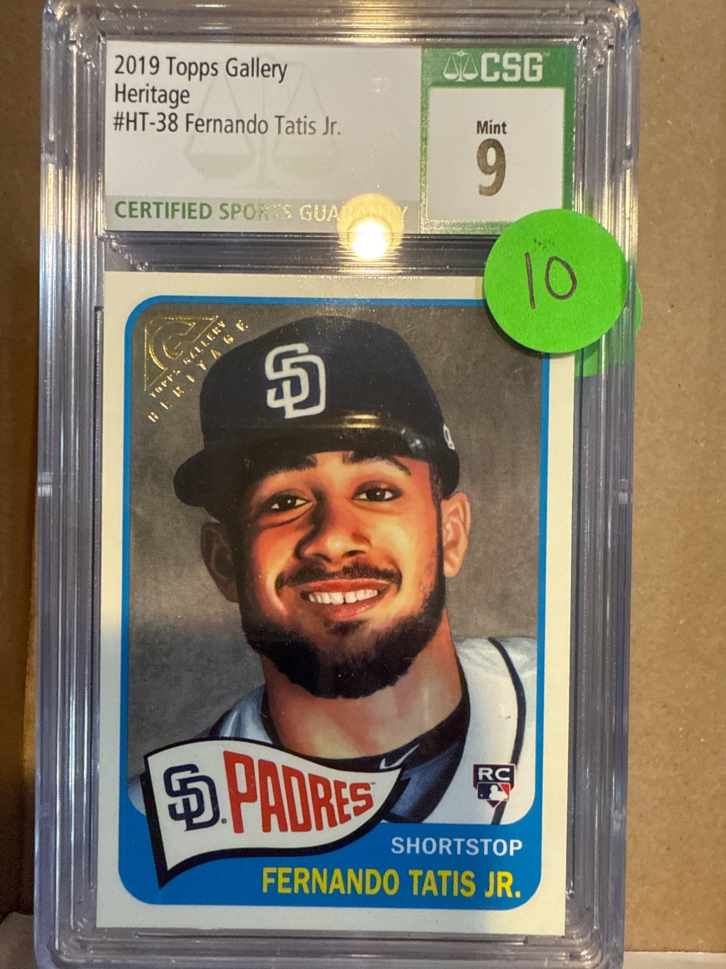 2019 Topps Gallery Heritage #HT-38 Fernando Tatis Jr. CSG 9