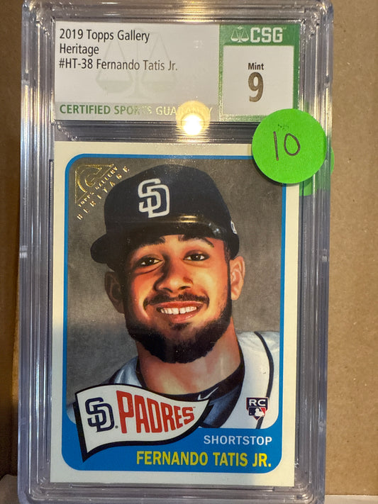 2019 Topps Gallery Heritage #HT-38 Fernando Tatis Jr. CSG 9