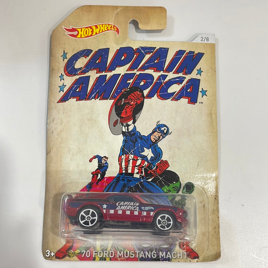 Hot Wheels Captain America 70 Ford Mustang Mach1