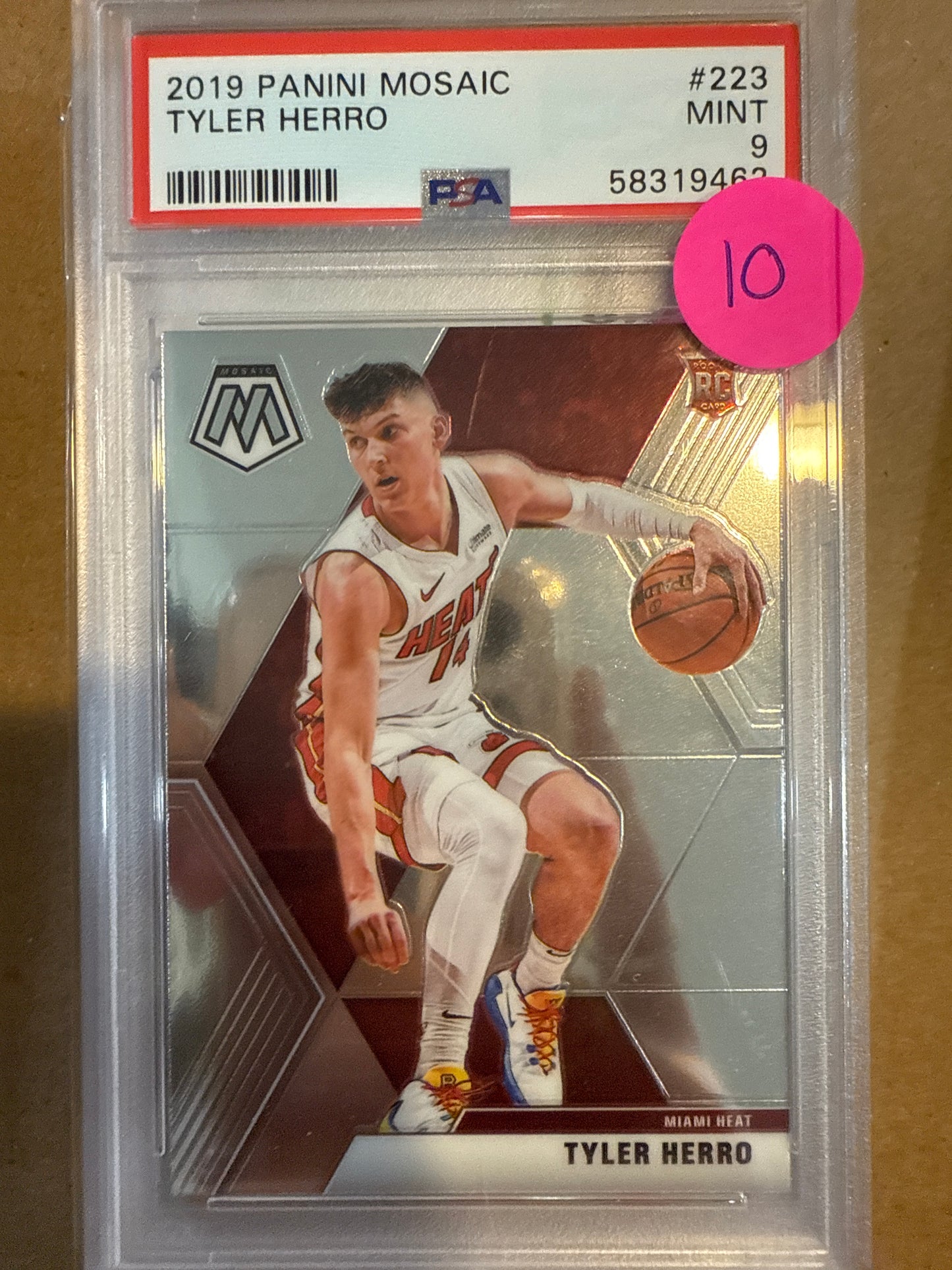 2019 Panini Mosaic Tyler Herro PSA 9