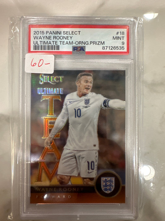 2015 Select Ultimate Team Wayne Rooney PSA 9