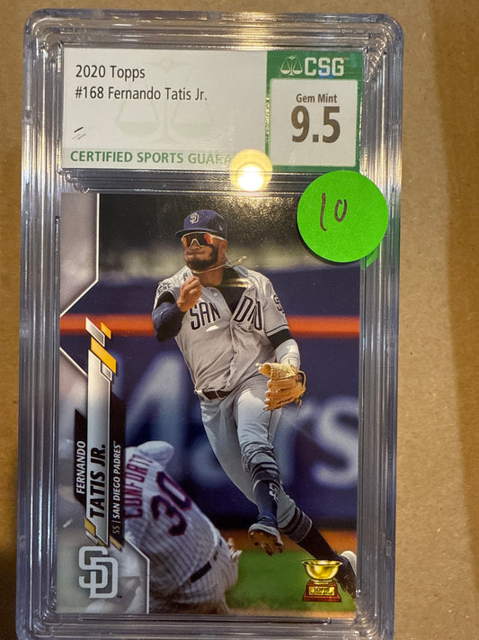 2020 Topps #168 Fernando Tatis Jr. CSG 9.5