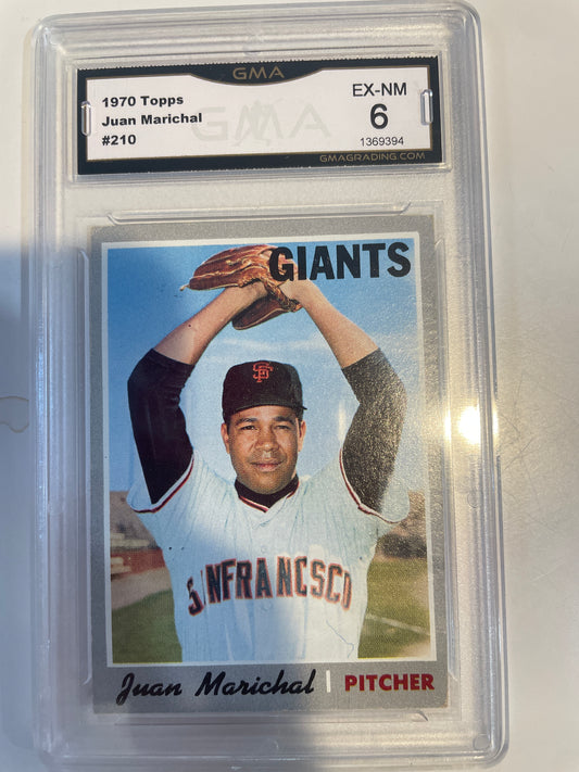 1970 Topps Juan Marichal #210 GMA 6