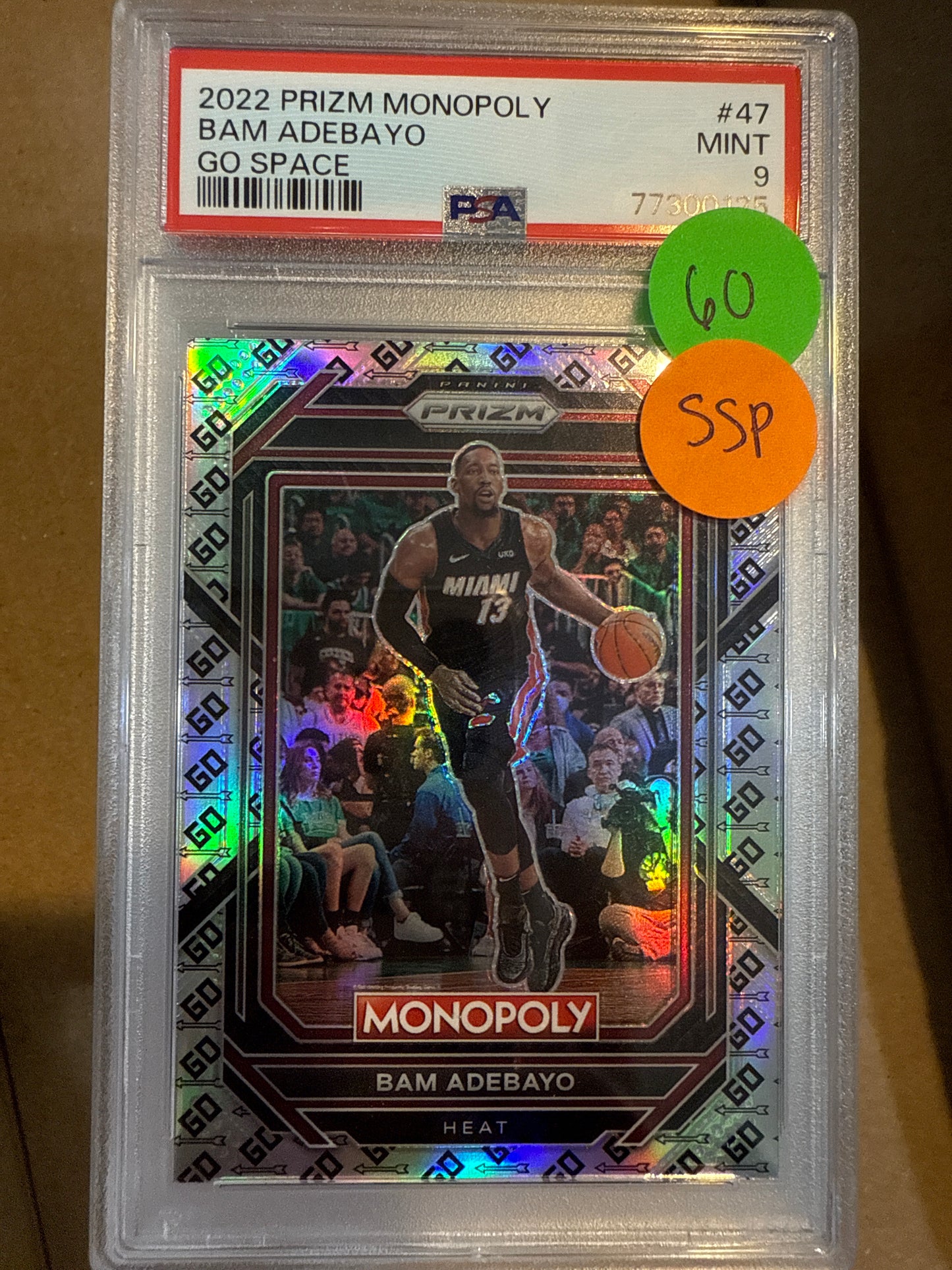 2022 Prizm Monopoly Bam Adebayo PSA 9