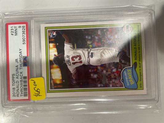 2018 Ronald Accuna PSA 9