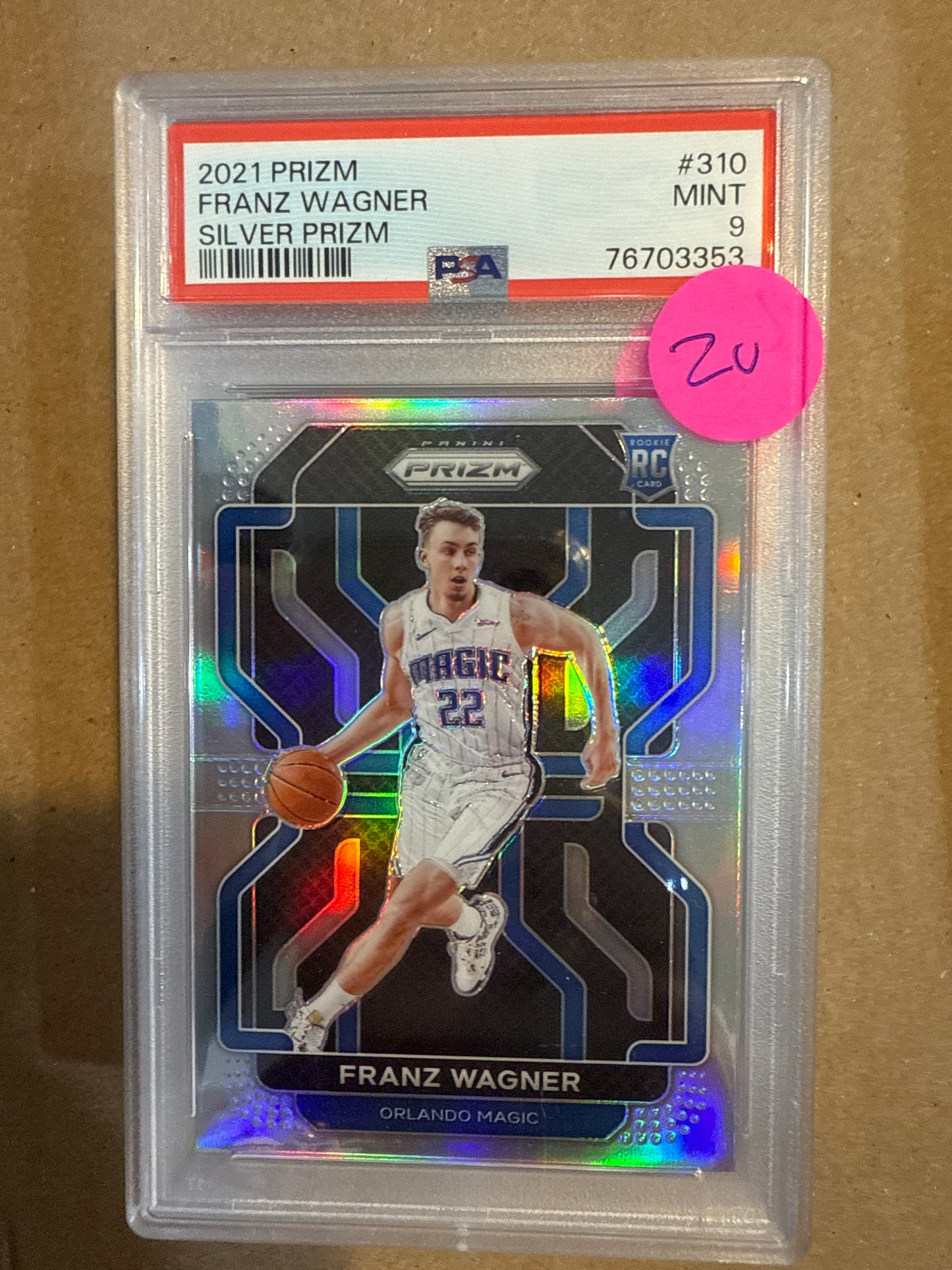 2021 Prizm Franz Wagner PSA 9