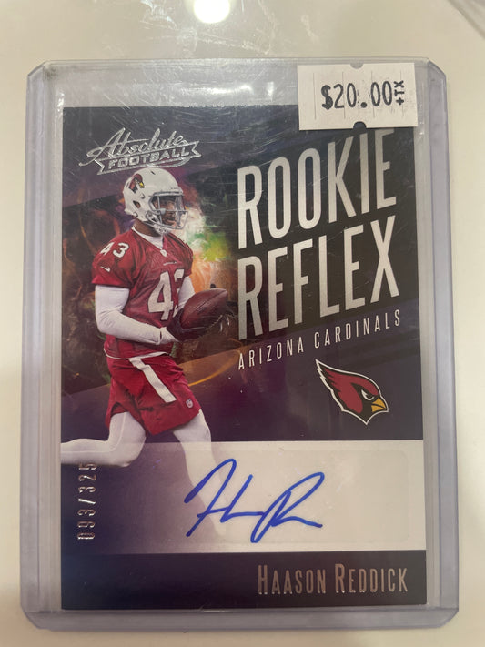 2017 Haason Reddick rookie auto RC /325