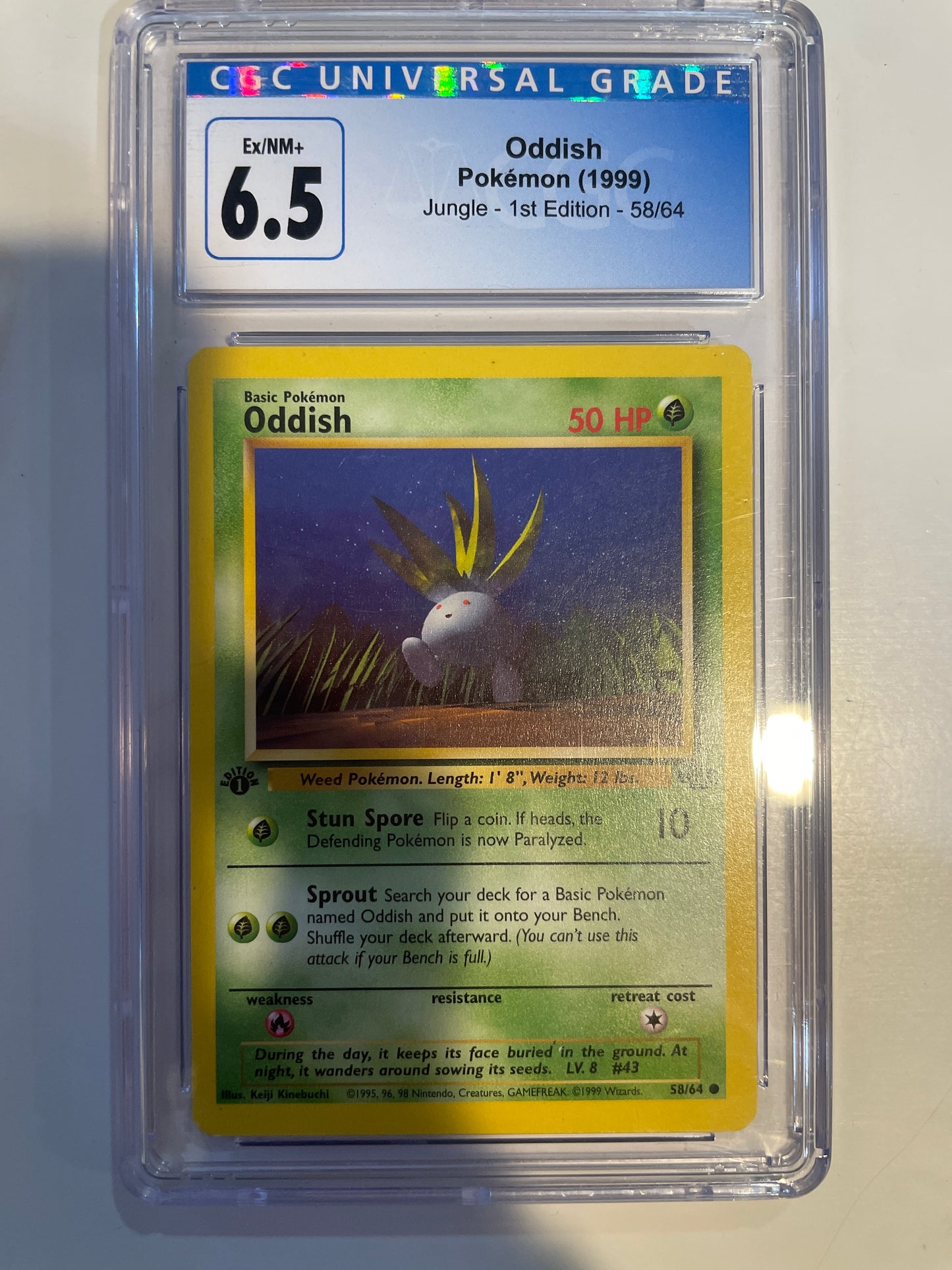 1999 Oddish 1st Edition CGC 6.5