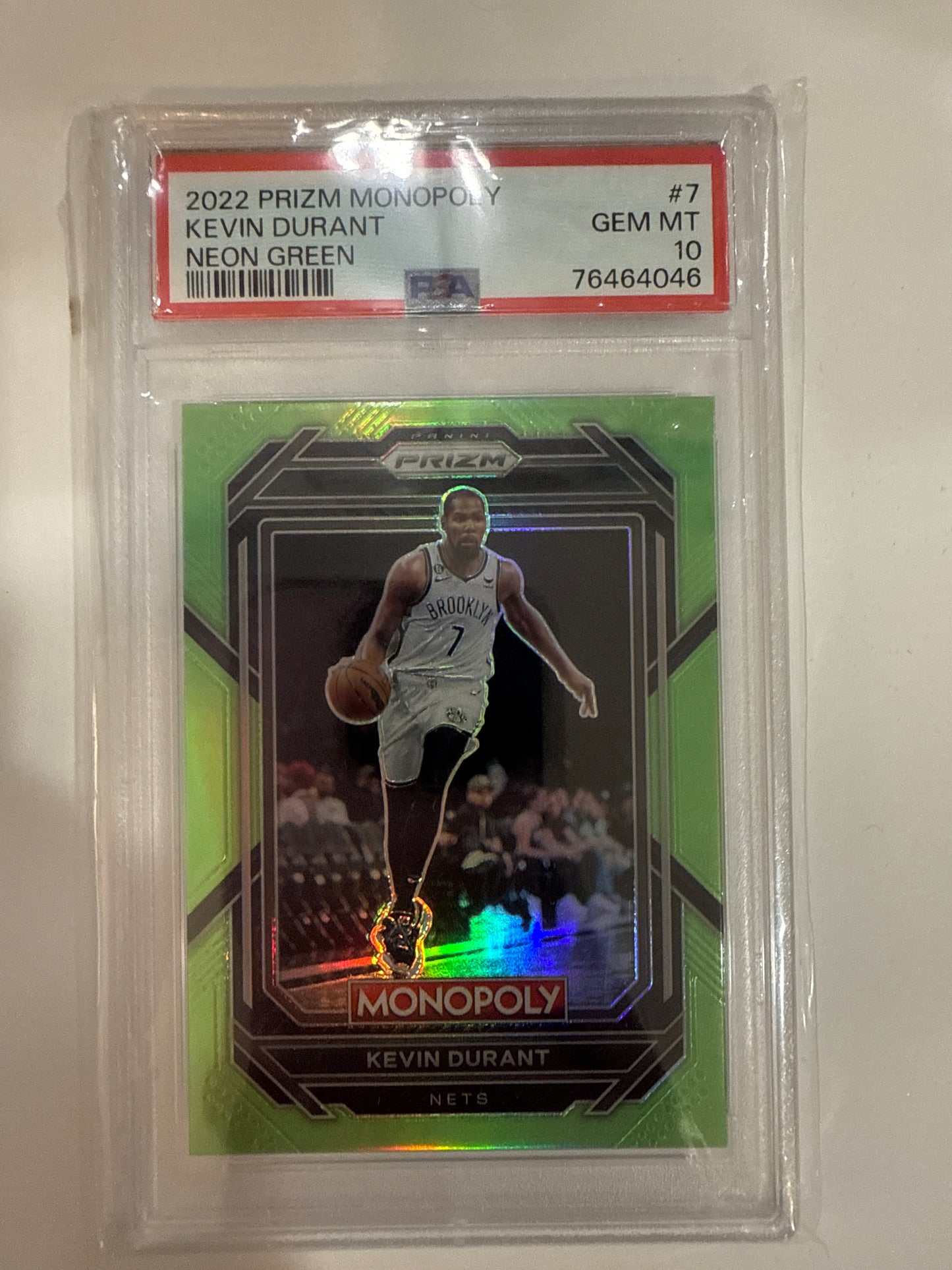 Kevin Durant/10 PSA 10 Neon Green