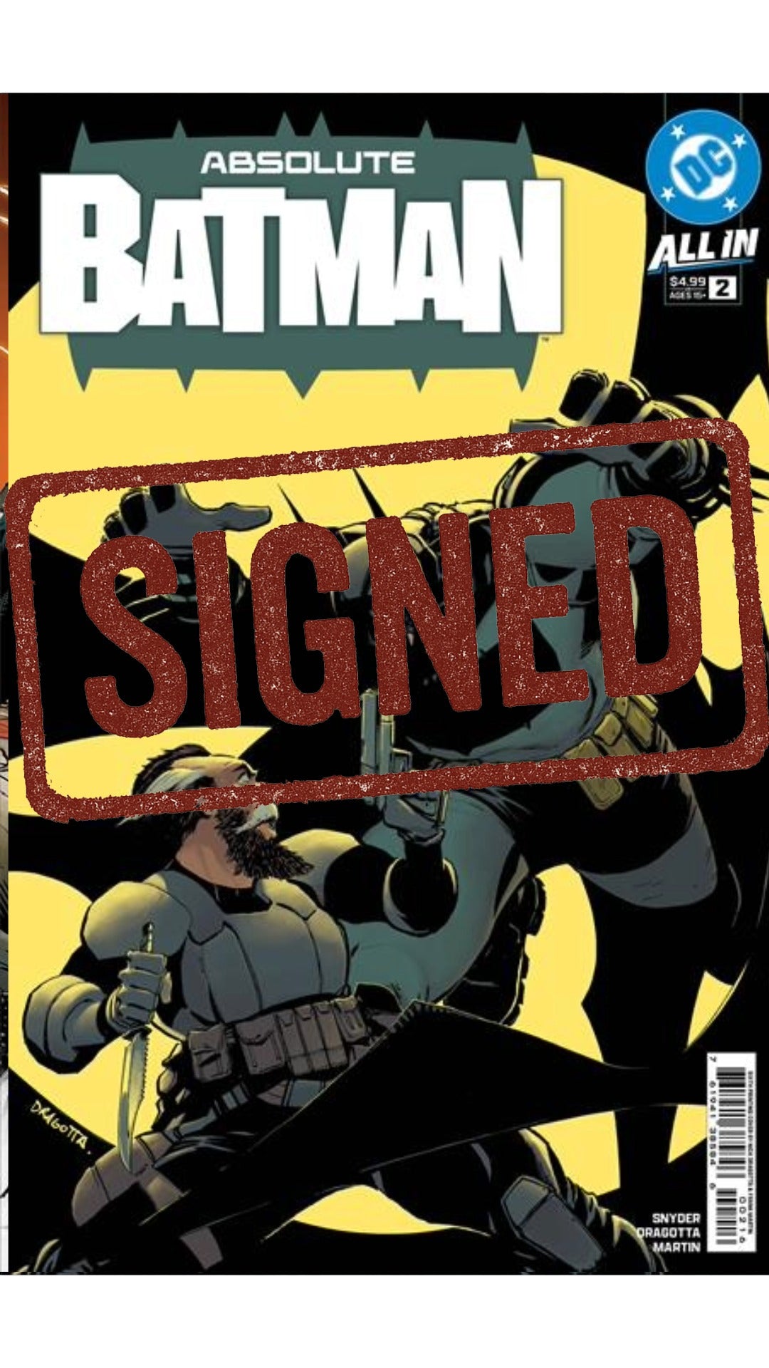Absolute Batman #2 6th print cvr A * Signed by Scott Snyder