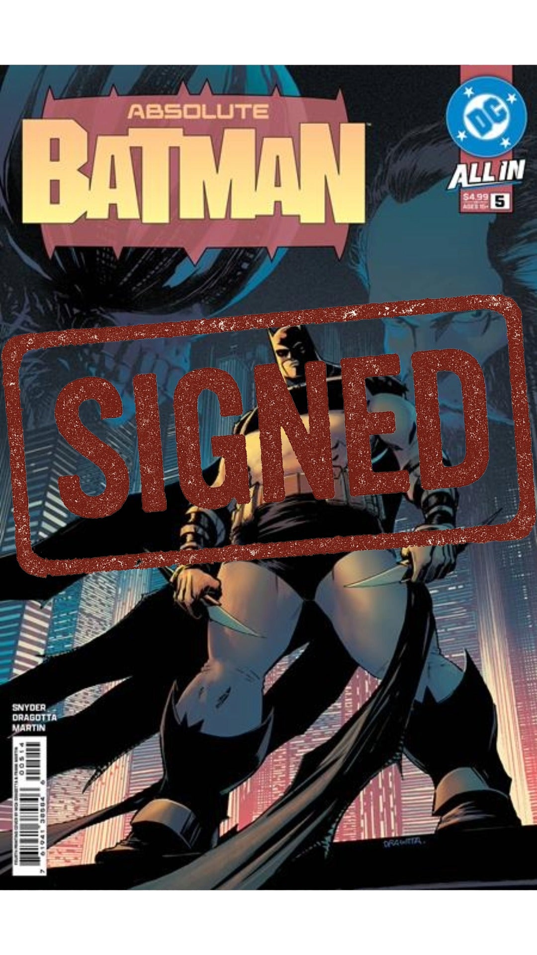 Absolute Batman #5 4th print cvr A * Signed by Scott Snyder