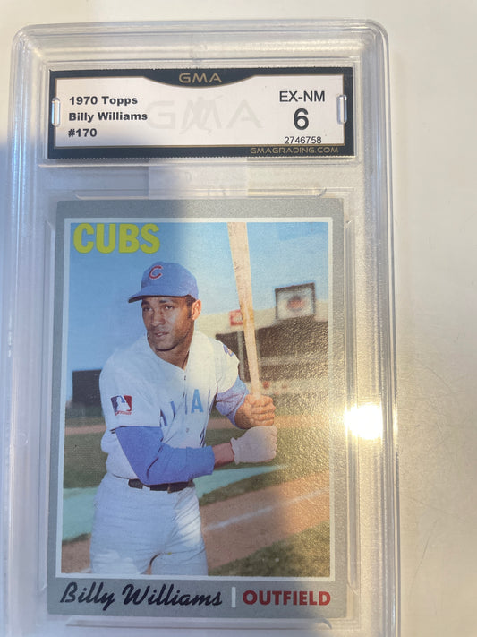 1970 Topps Billy Williams #170 GMA 6