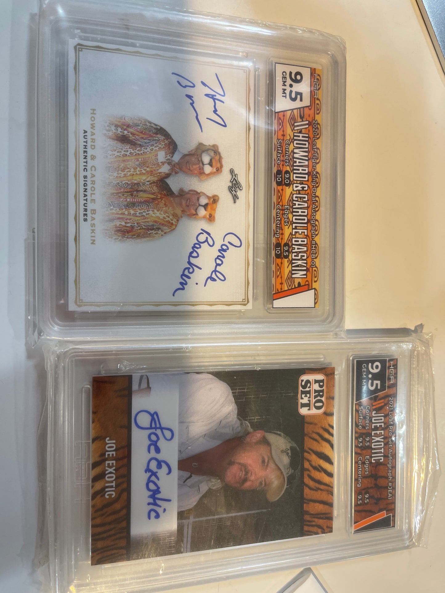 Joe Exotic & Carol Baskin / Howard Auto Cards