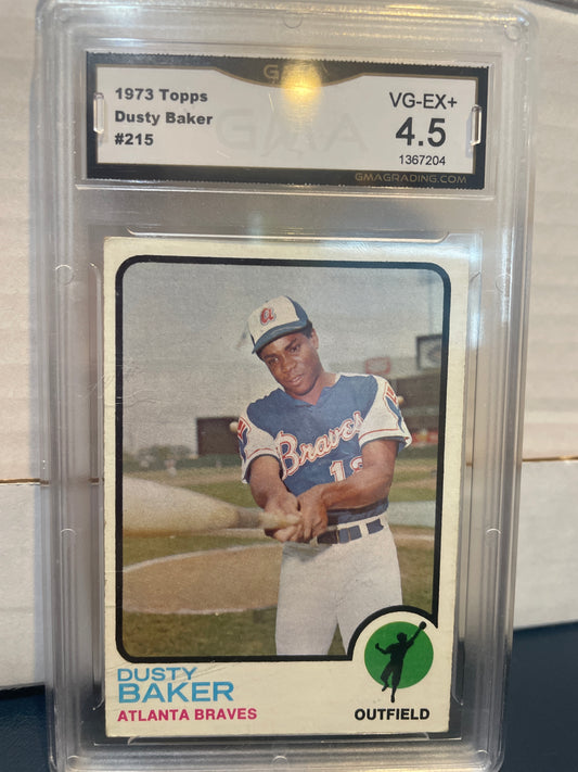 1973 Topps Dusty Baker #215 GMA 4.5