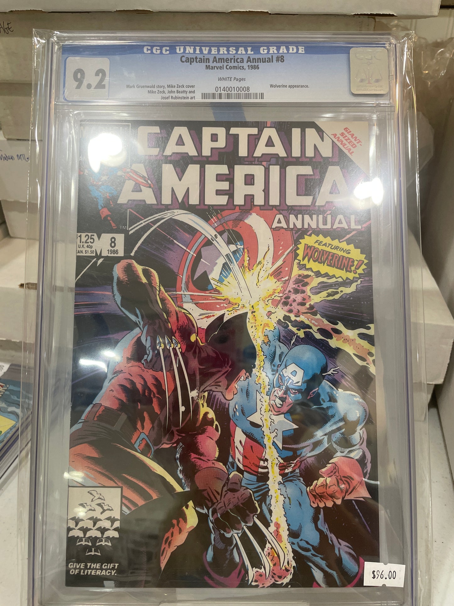 Captain America Annual #8 CGC 9.2