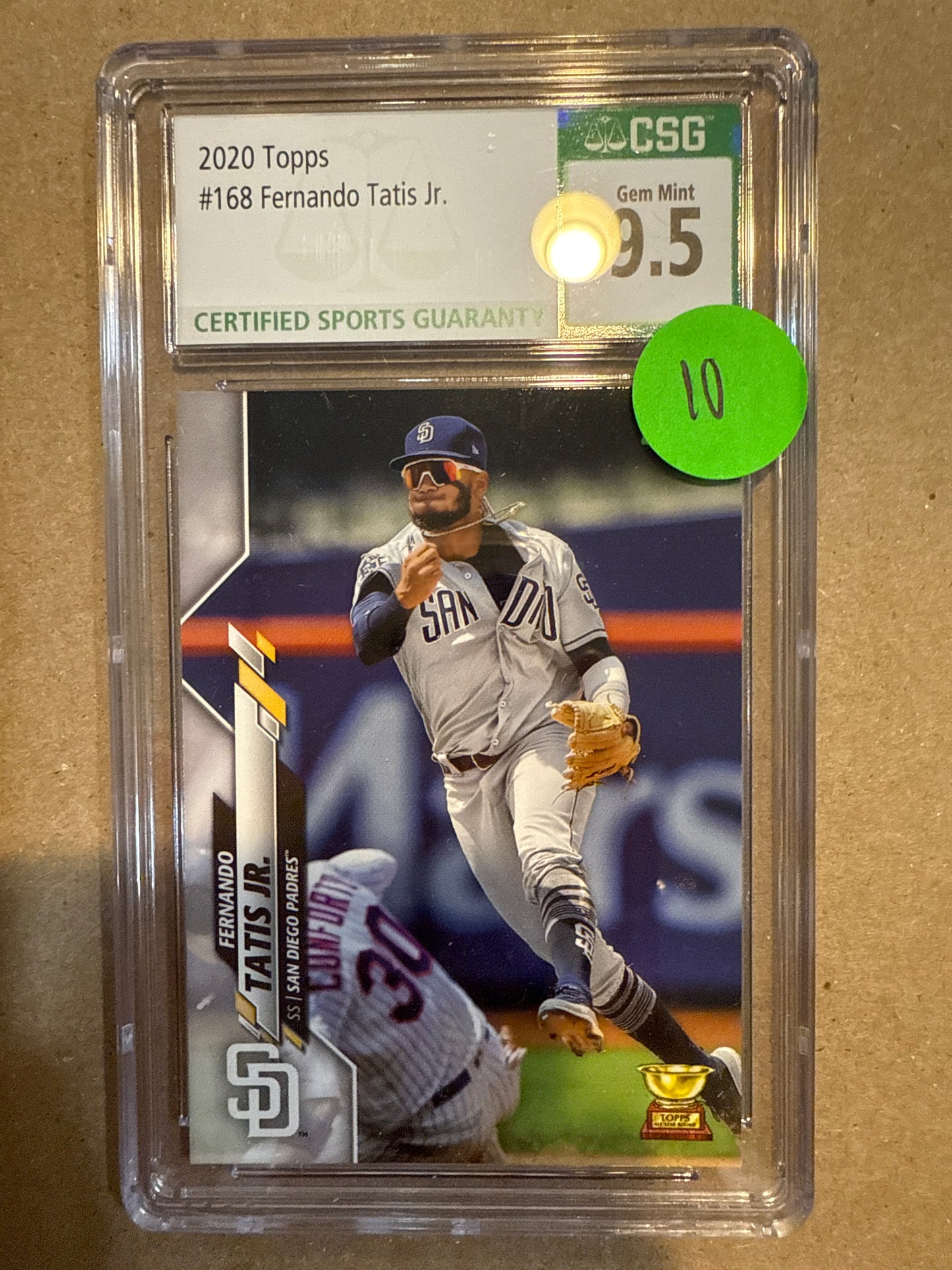 2020 Topps #168 Fernando Tatis Jr. CSG 9.5
