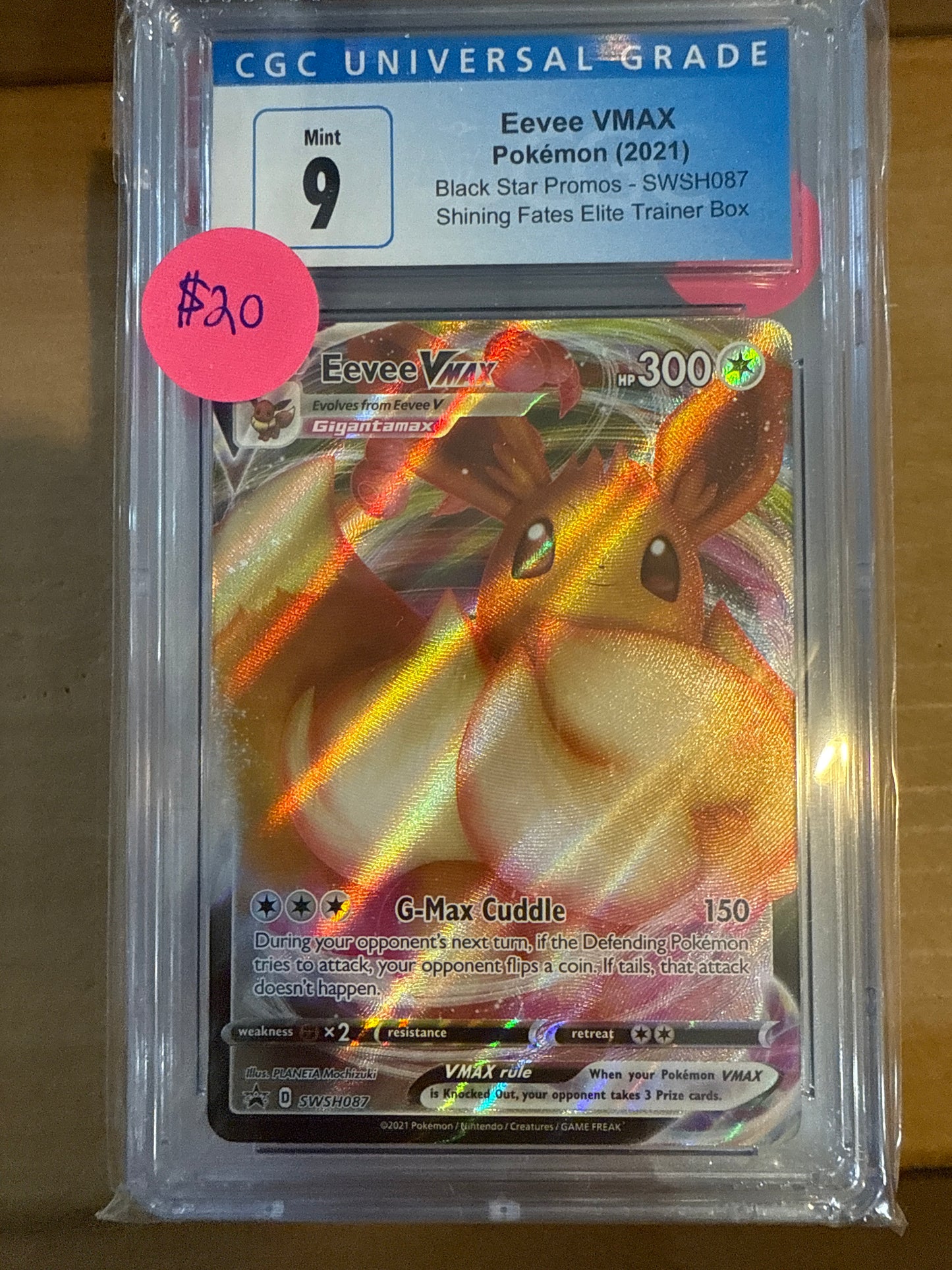 Eevee VMAX 2021 SWSH087 CGC 9