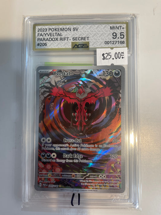 YVELTAL Pokemon SV 2023 AGS 9.5 MINT+