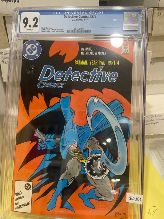 Detective Comics #578 CGC 9.2