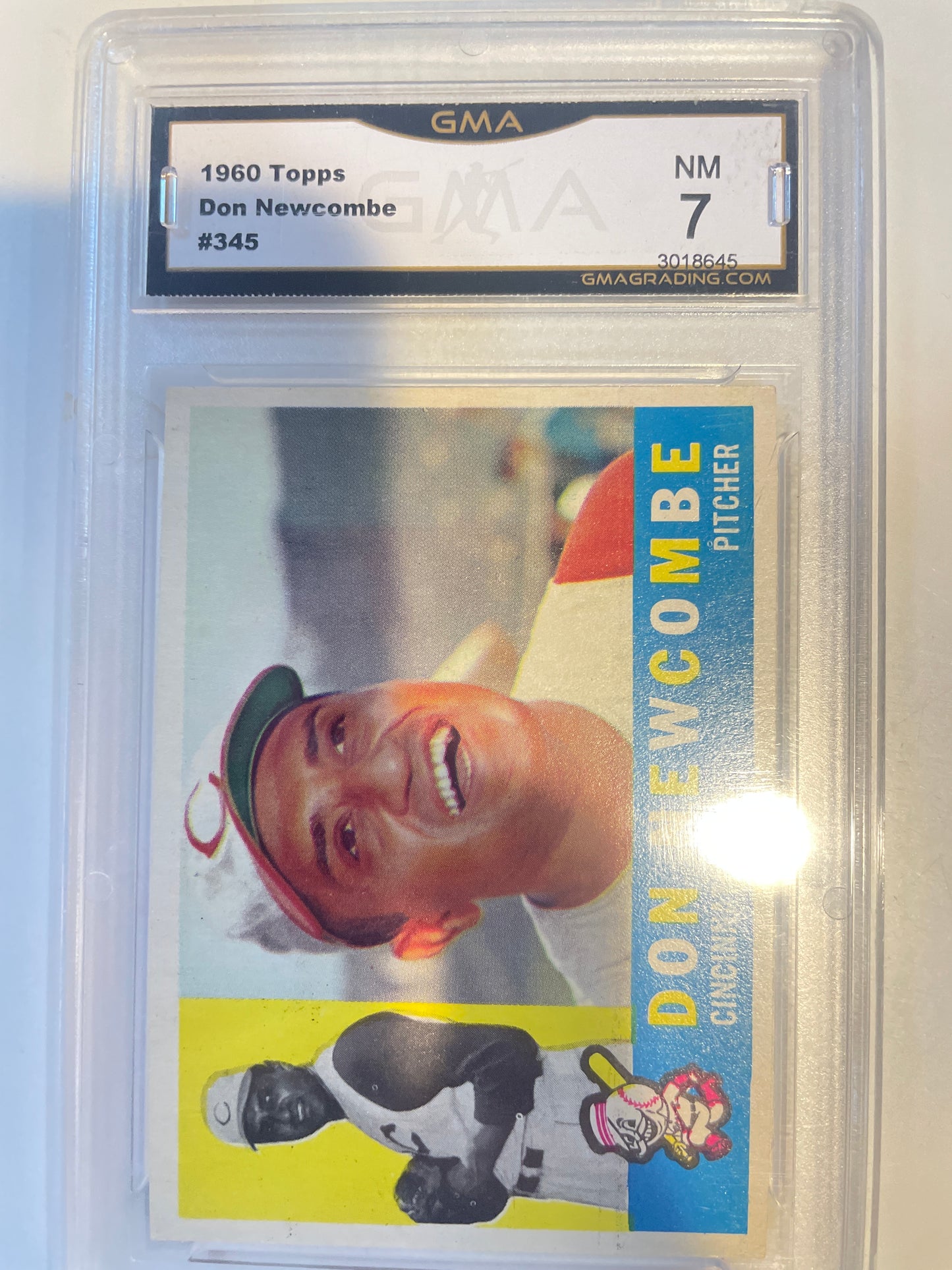 1960 Topps Don Newcombe #345 GMA 7