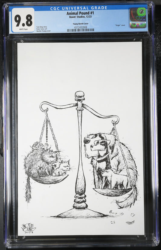 Animal Pound #1 CGC 9.8 Young Sketch Cover 1:100