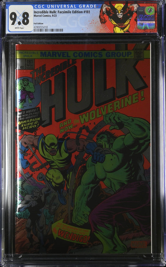 Incredible Hulk: Facsimile Edition #181 CGC 9.8 Foil Edition