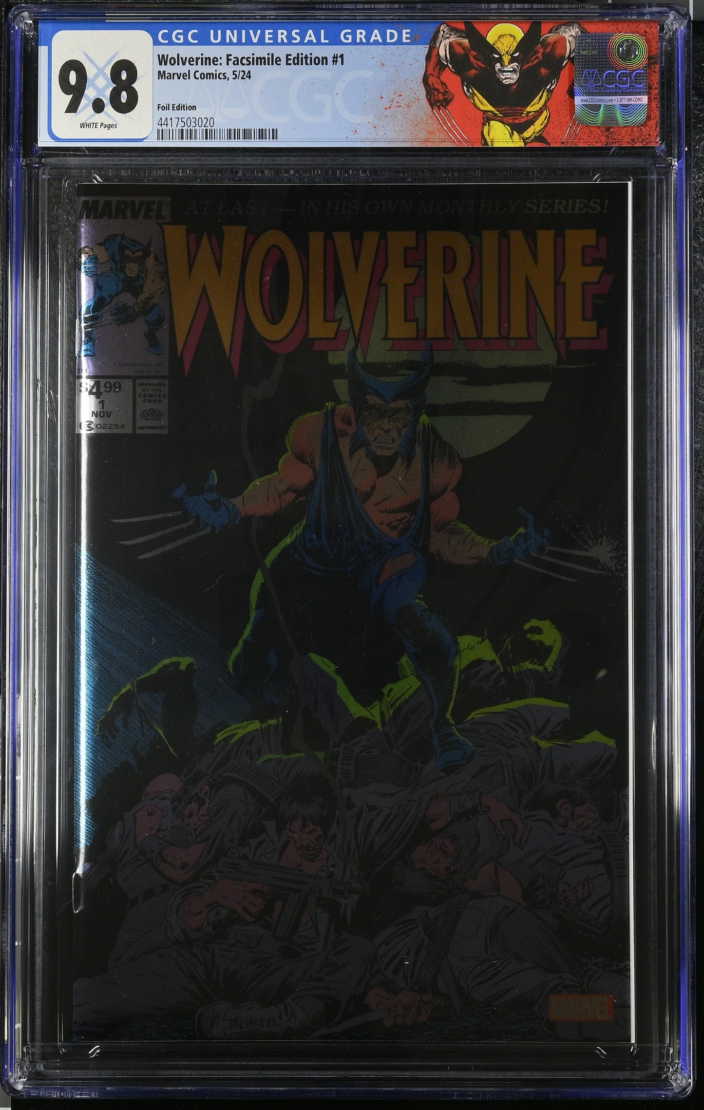 Wolverine: Facsimile Edition #1 CGC 9.8 Foil Edition