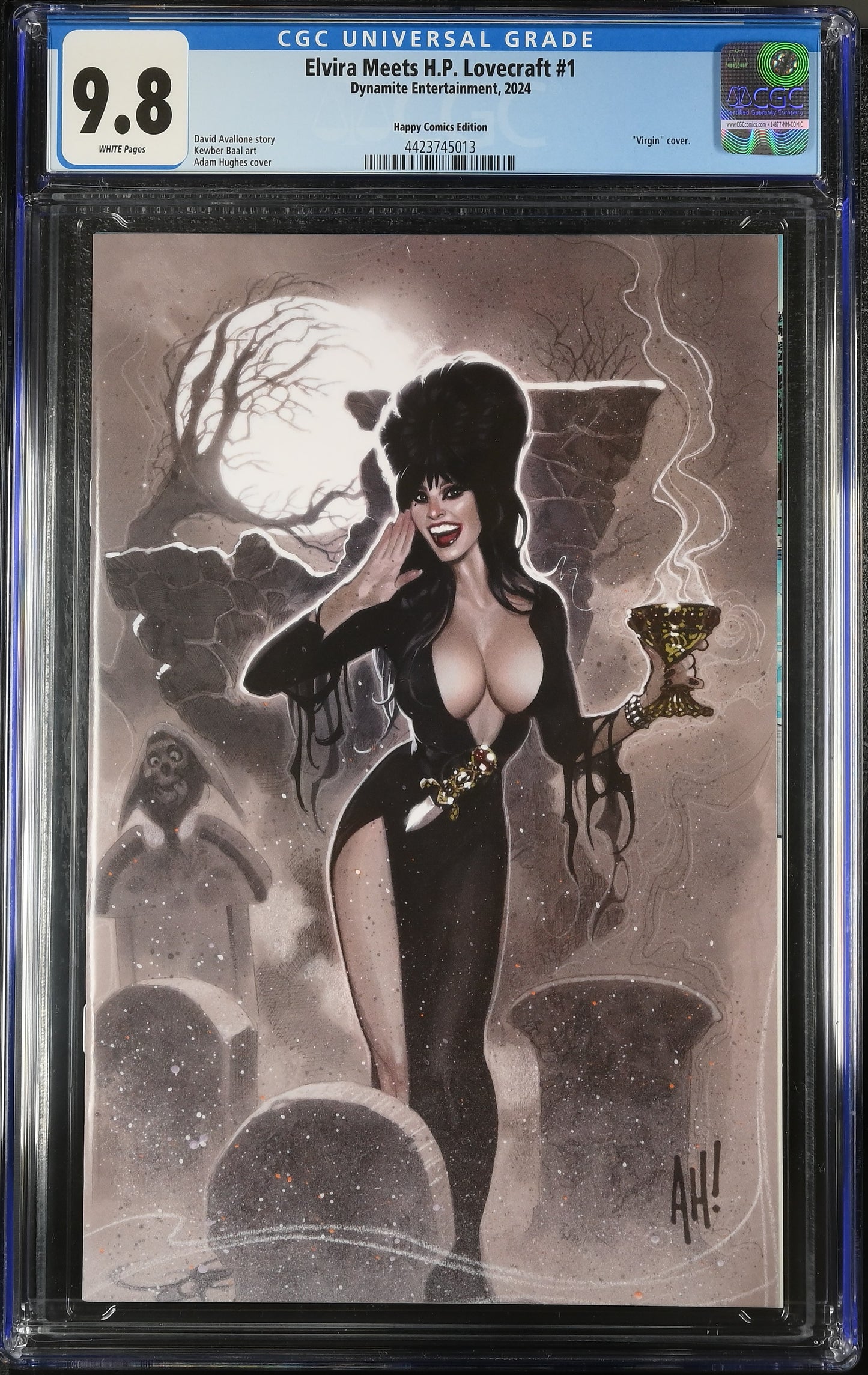 Elvira Meets H.P. Lovecraft #1 CGC 9.8 Adam Hughes