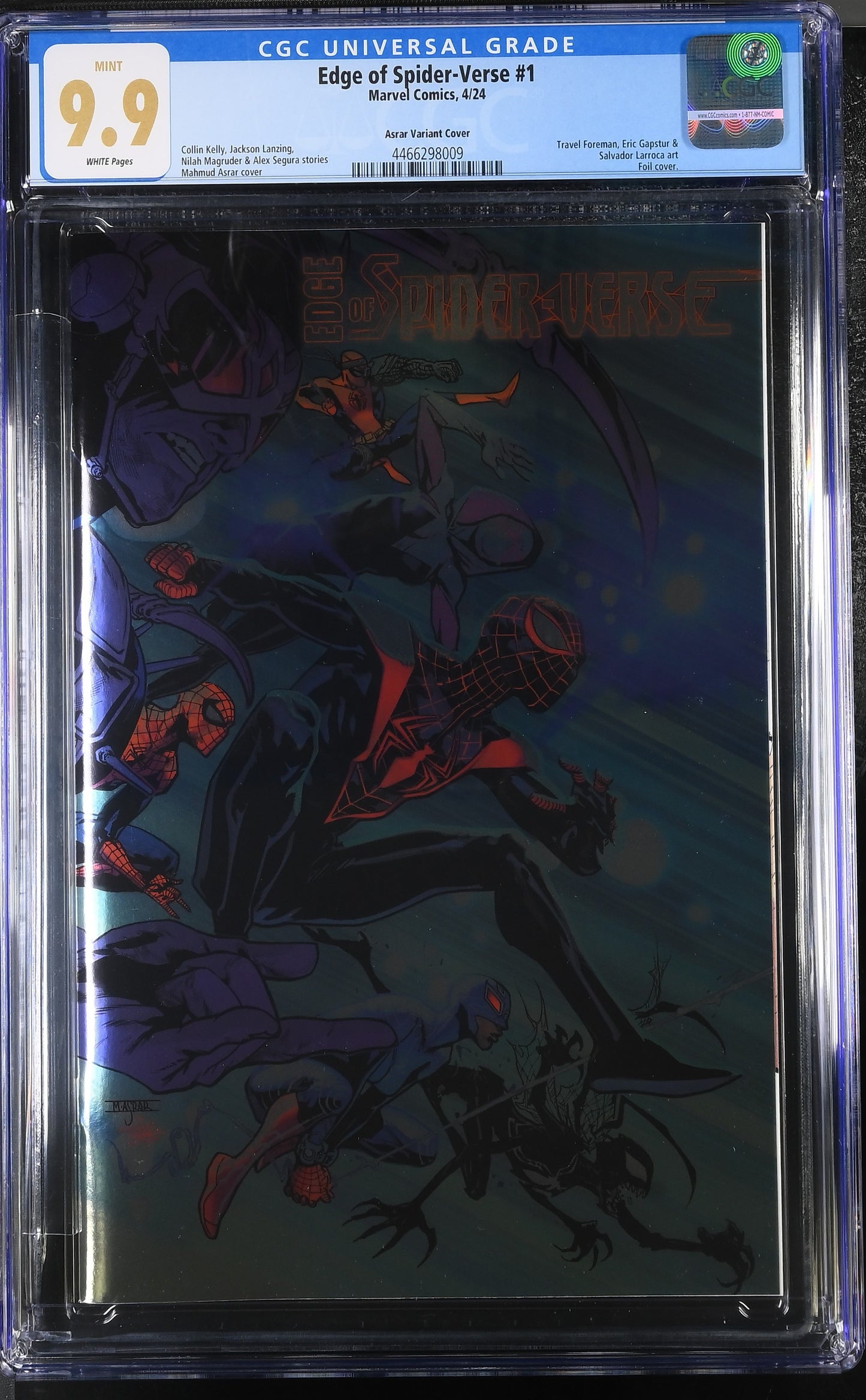 Edge of Spider-Verse #1 CGC 9.9 Asrar Foil Variant