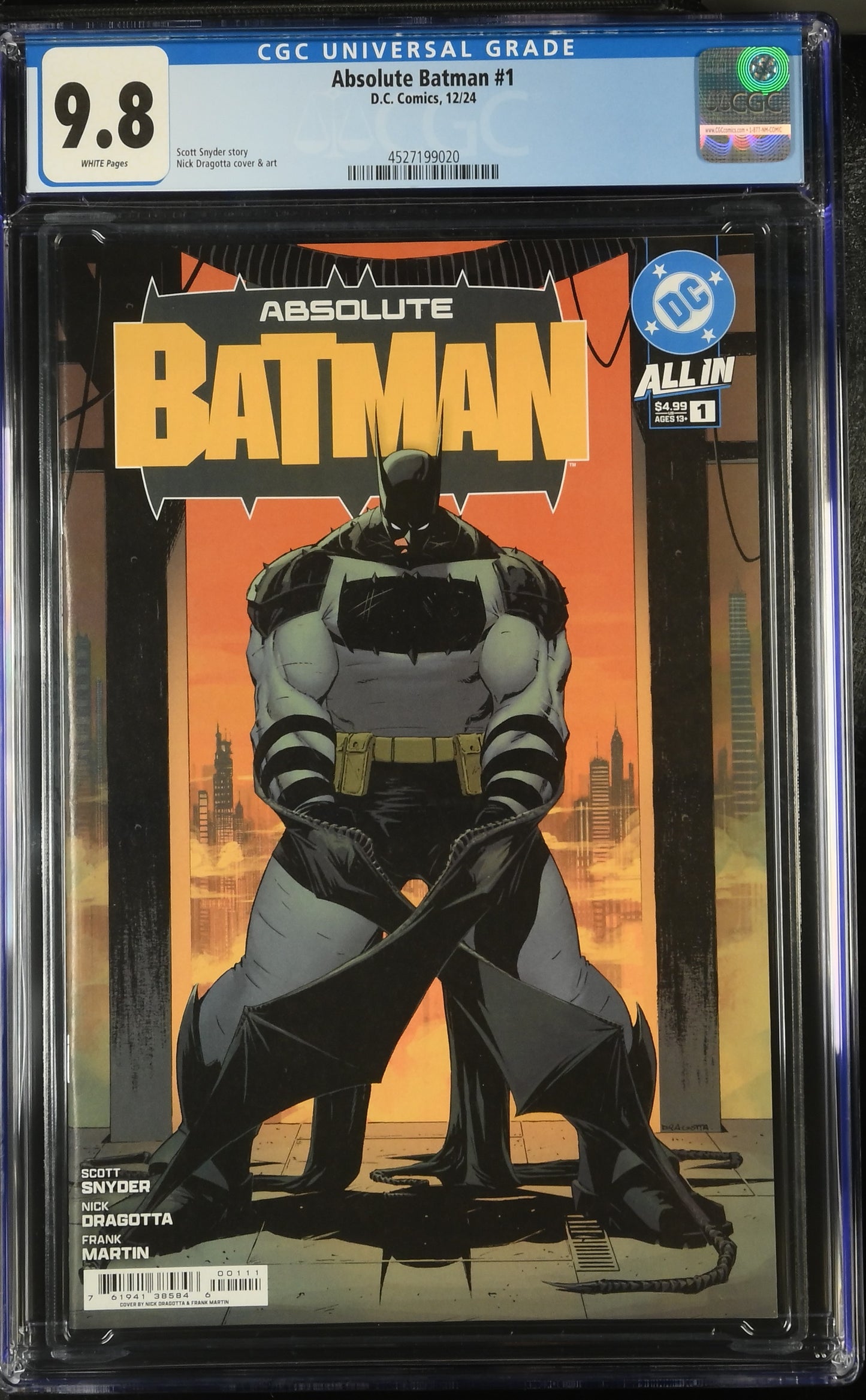 Absolute Batman #1 CGC 9.8 * Cover A 1st Print