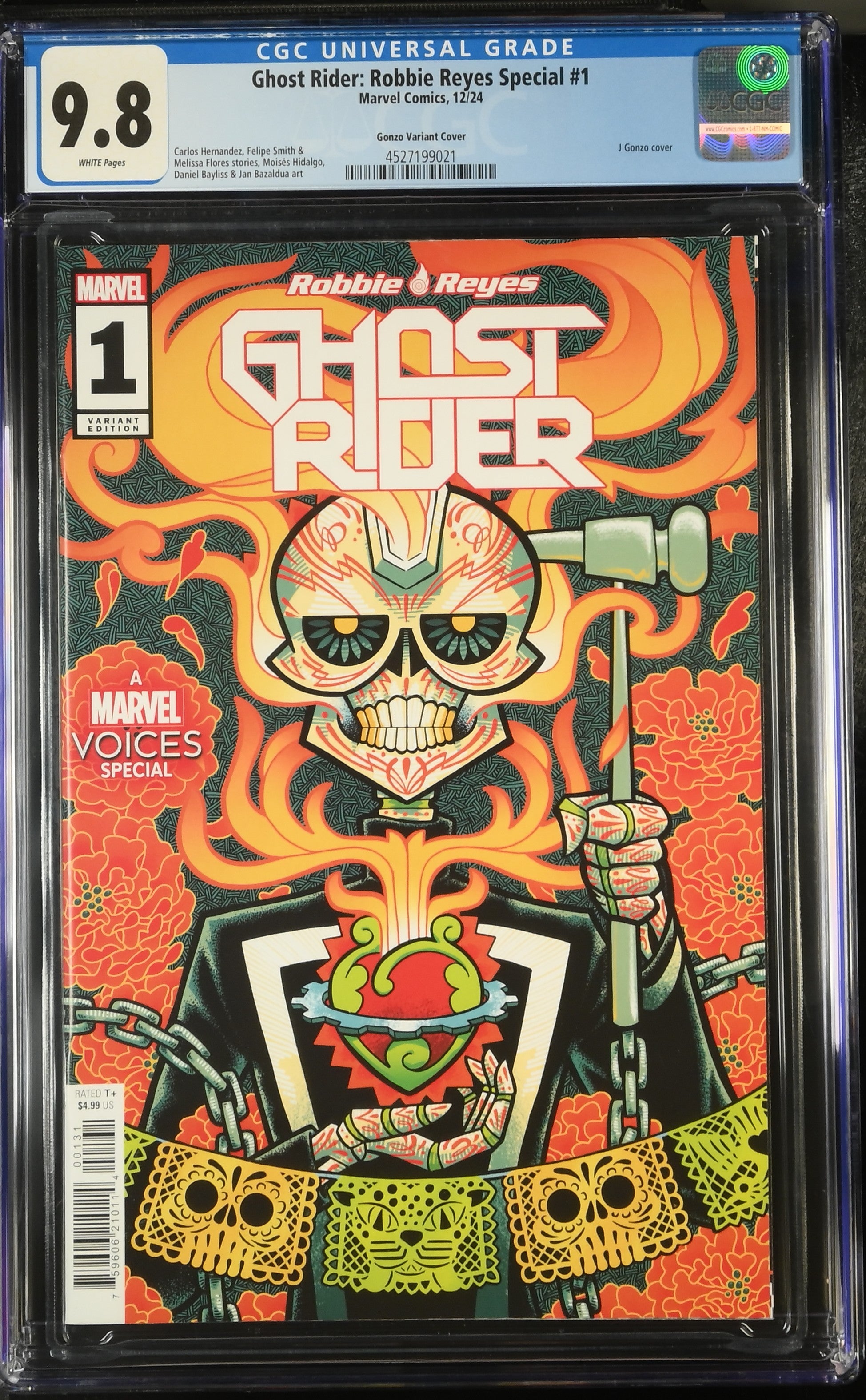 Ghost Rider: Robbie Reyes Special #1 CGC 9.8 * Gonzo Variant – Captain Jax