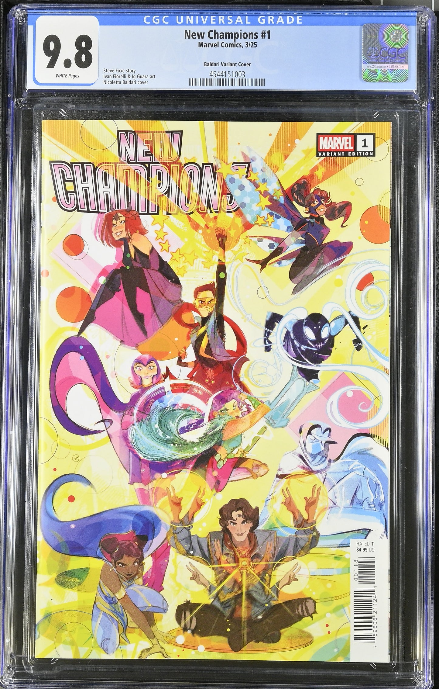 New Champions #1 CGC 9.8 * Baldari Variant