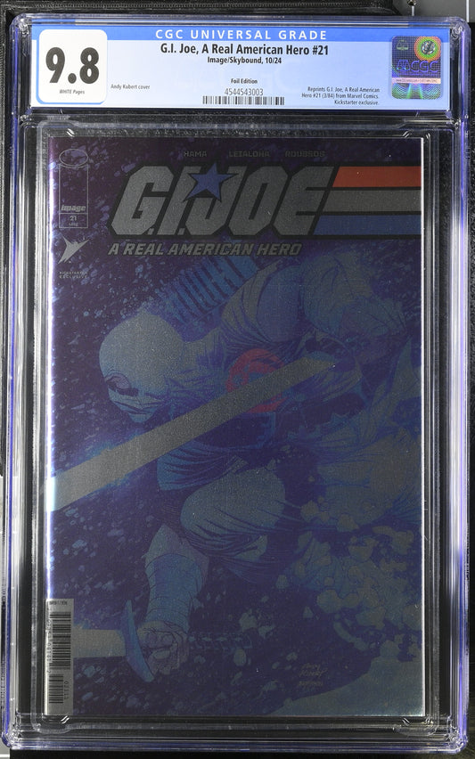 G.I. Joe, A Real American Hero #21 CGC 9.8 Kickstarter Color Foil