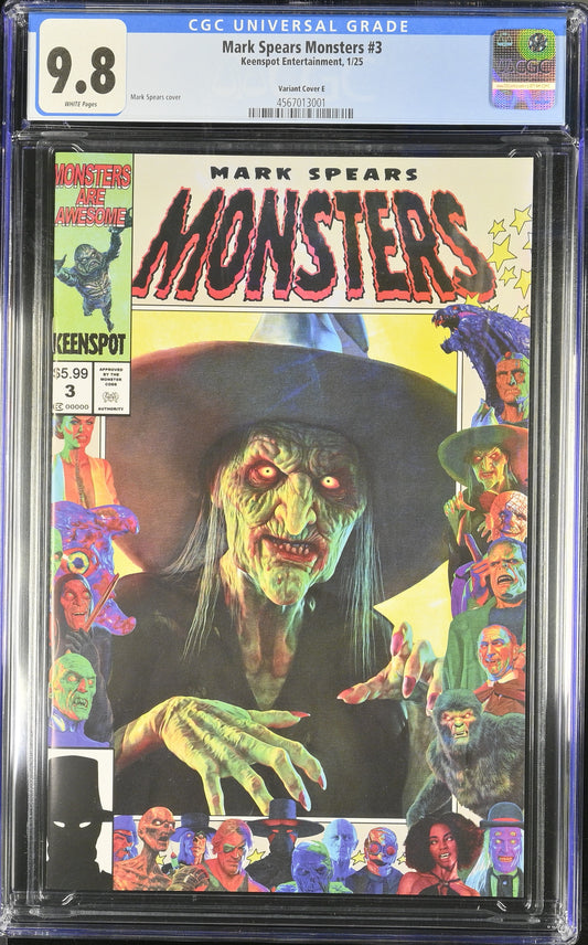 Mark Spears Monsters #3 CGC 9.8 Mark Spears Cover E