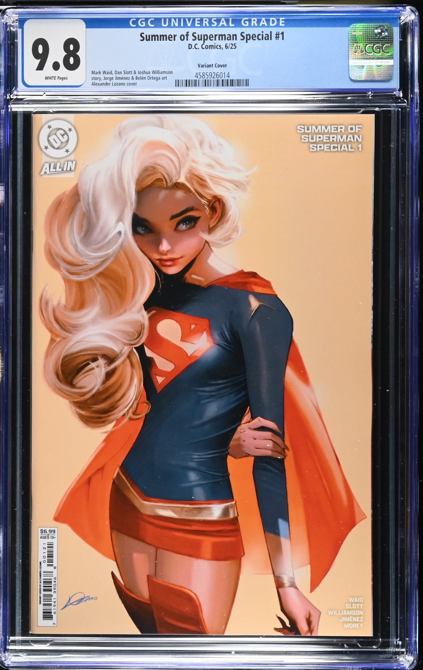 Summer of Superman Special #1 CGC 9.8 Lozano 1st print