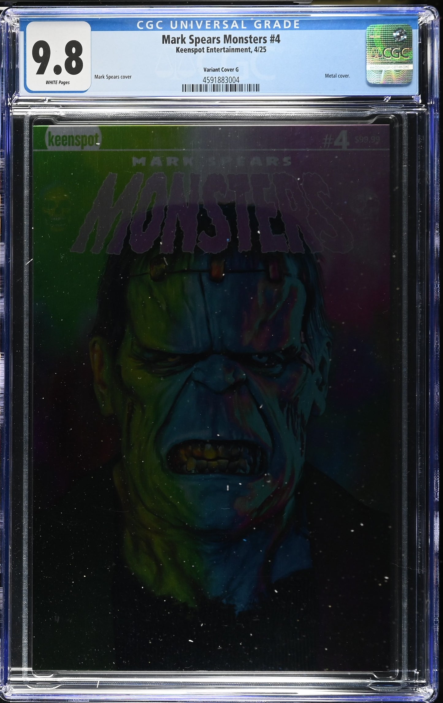 Mark Spears Monsters #4 CGC 9.8 Metal cover