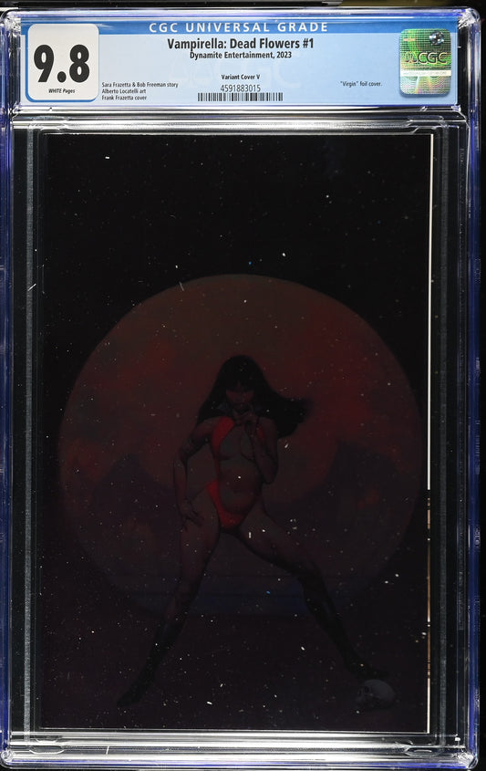 Vampirella: Dead Flowers #1 CGC 9.8 Frazetta cover