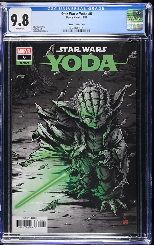 Star Wars: Yoda #6 CGC 9.8 1:25 Okazaki cover
