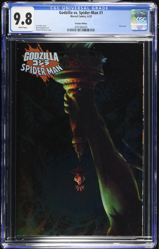 Godzilla vs. Spider-Man #1 CGC 9.8 Foil Variant