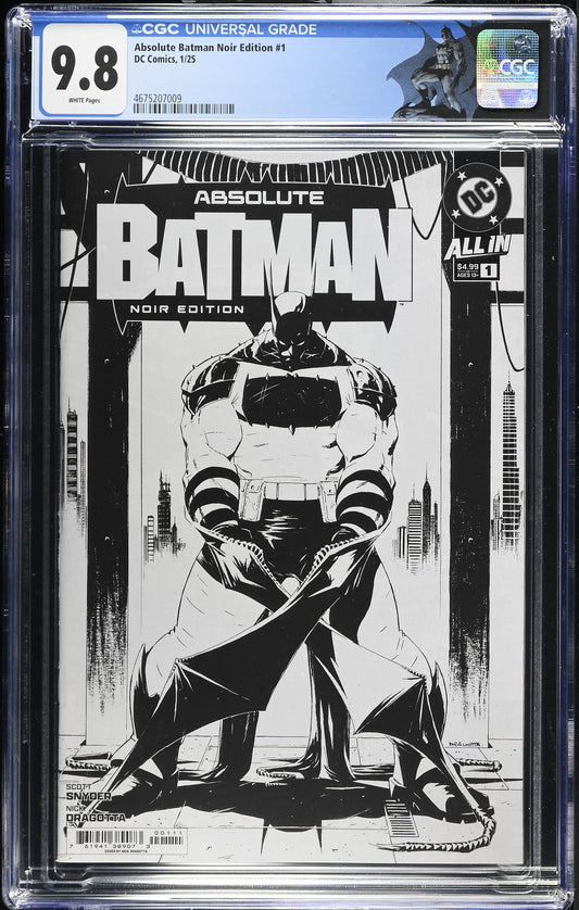 Absolute Batman #1 CGC 9.8 * Noir 1st Print