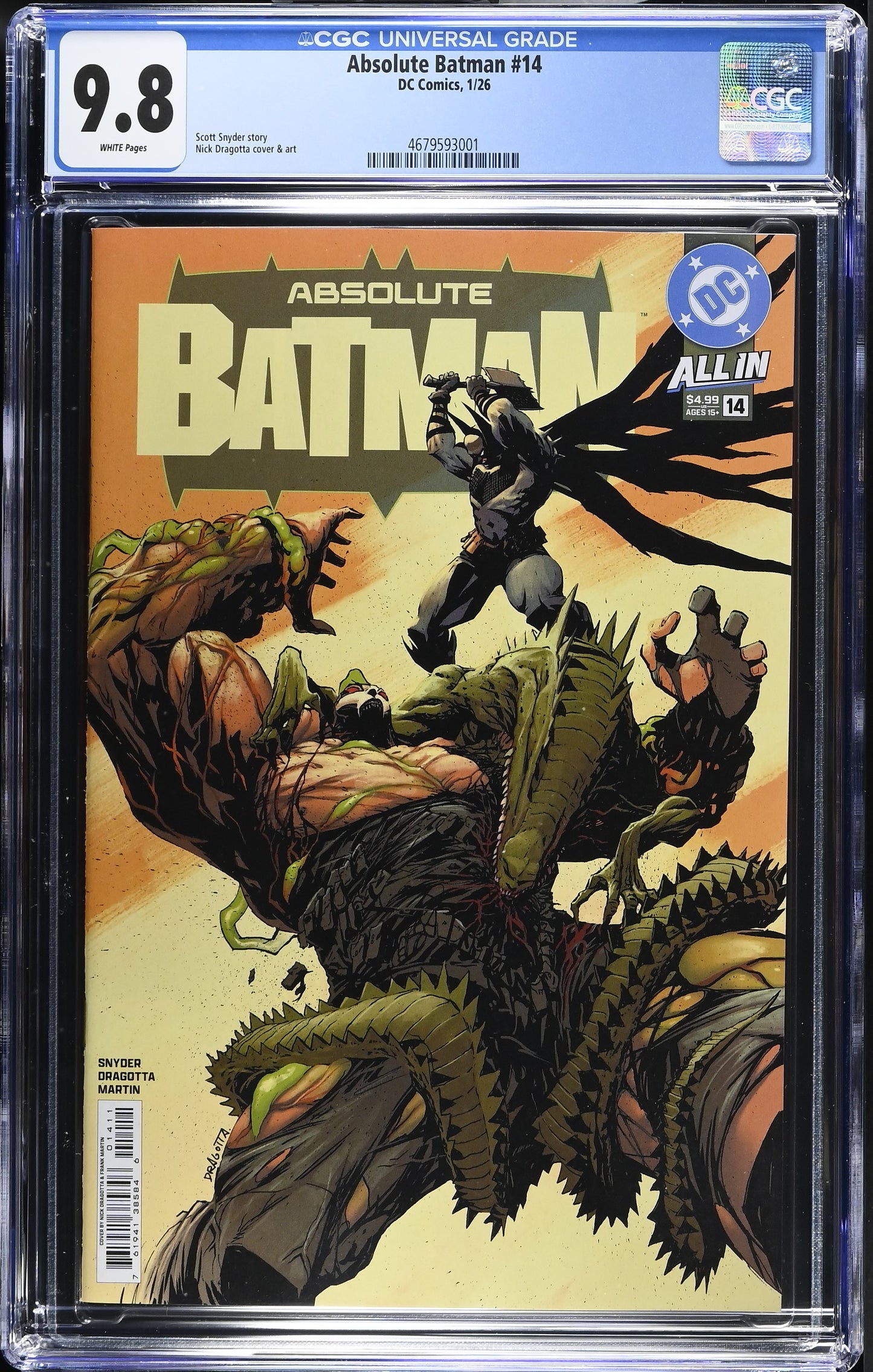 Absolute Batman #14 CGC 9.8 * 1st print Cover A