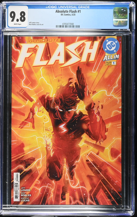 Absolute Flash #1 CGC 9.8 1st print A