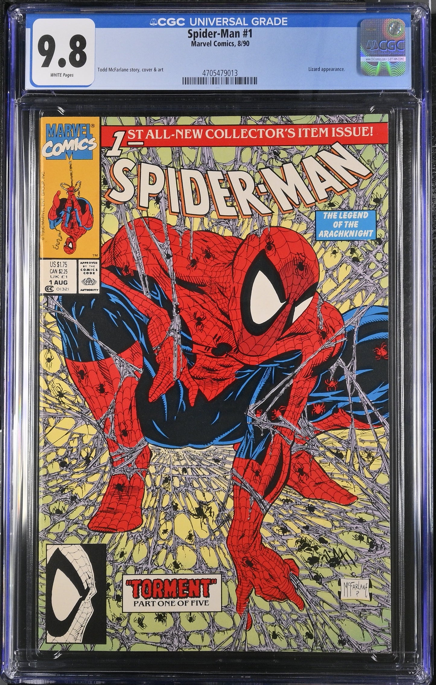 Spider-Man #1 CGC 9.8 1990 Green
