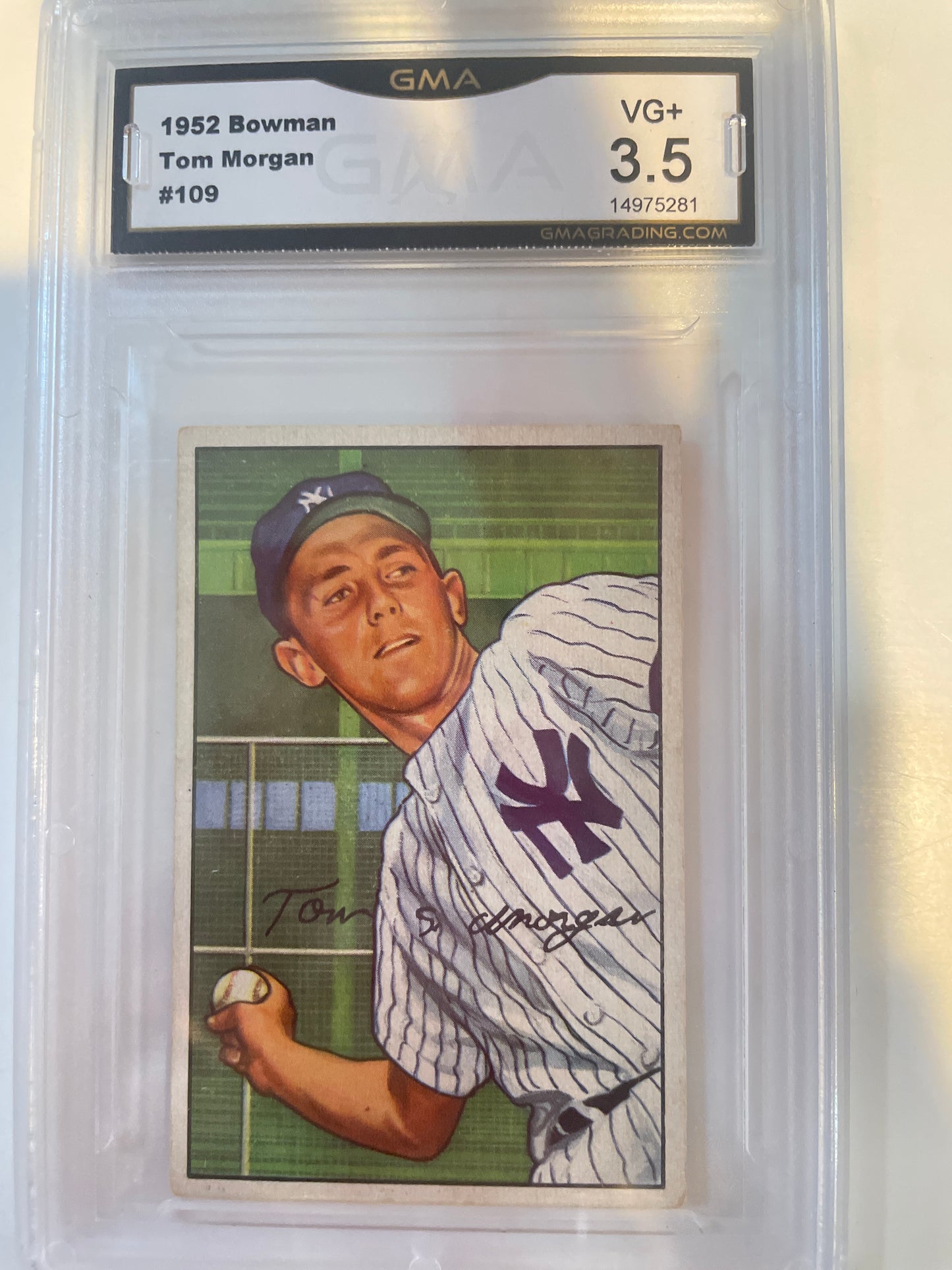 1952 Bowman Tom Morgan #109 GMA 3.5