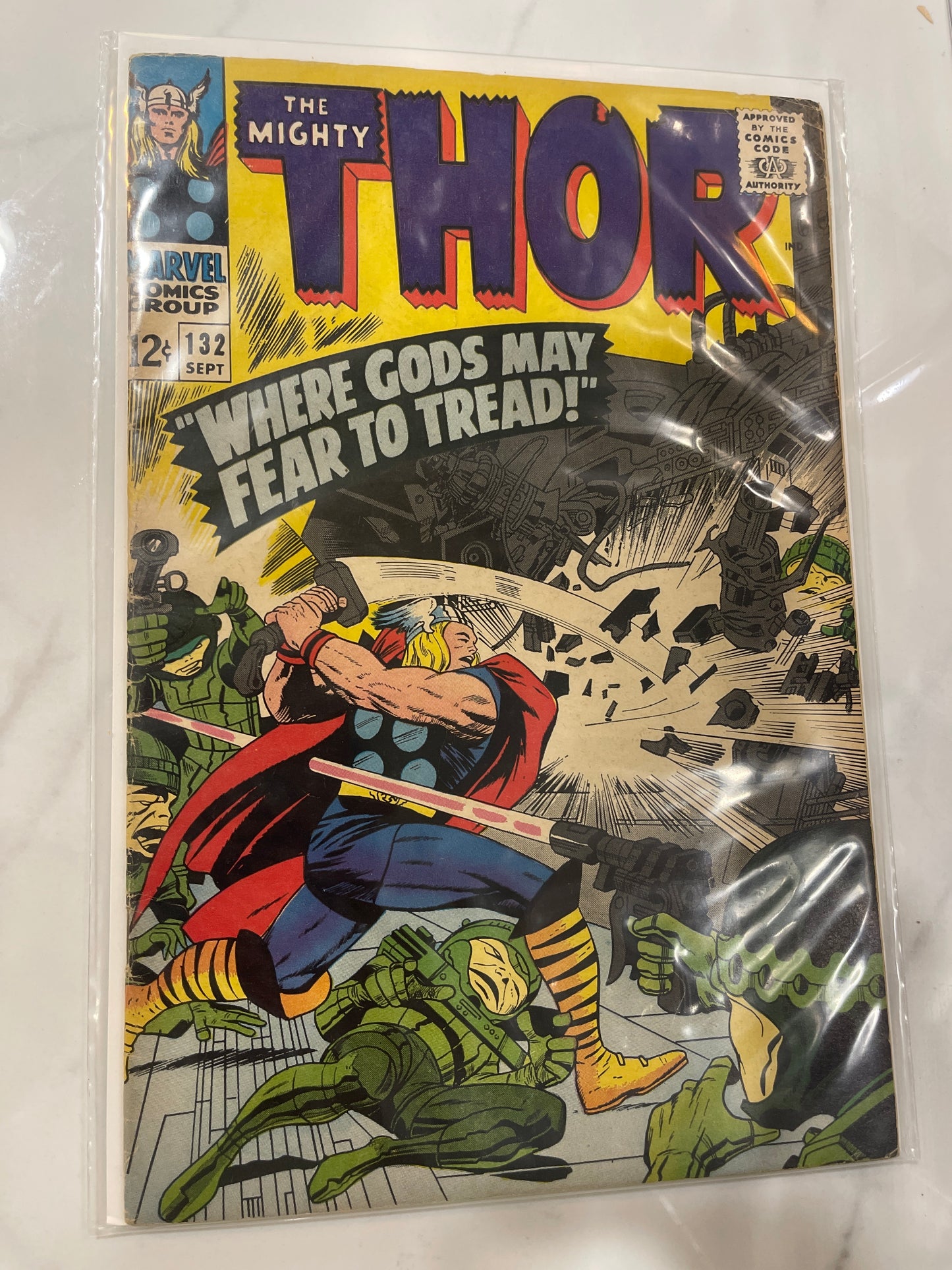 The Mighty Thor #132 1st App.EGO (cameo)