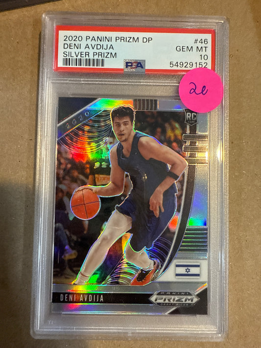 2020 Panini Prizm DP Deni Avdija PSA 10